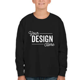 Fruit of the Loom Youth 100% Cotton Long Sleeve T-shirt