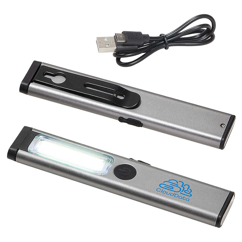 Best Buddy Tools Rechargeable Beam COB Pocket Flashlight with Clip & Magnet