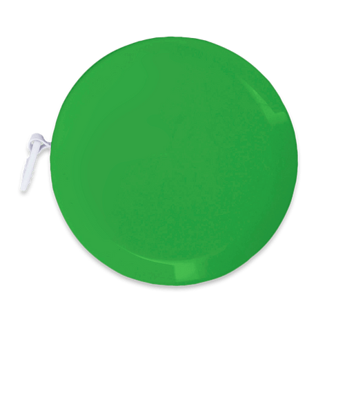 Round Retractable Tape Measure in Green