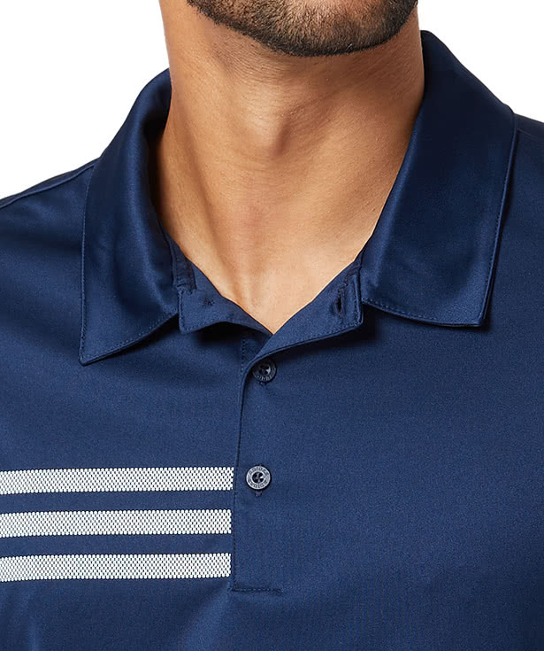 Adidas 3-Stripes UPF 50+ Performance Polo - Printed