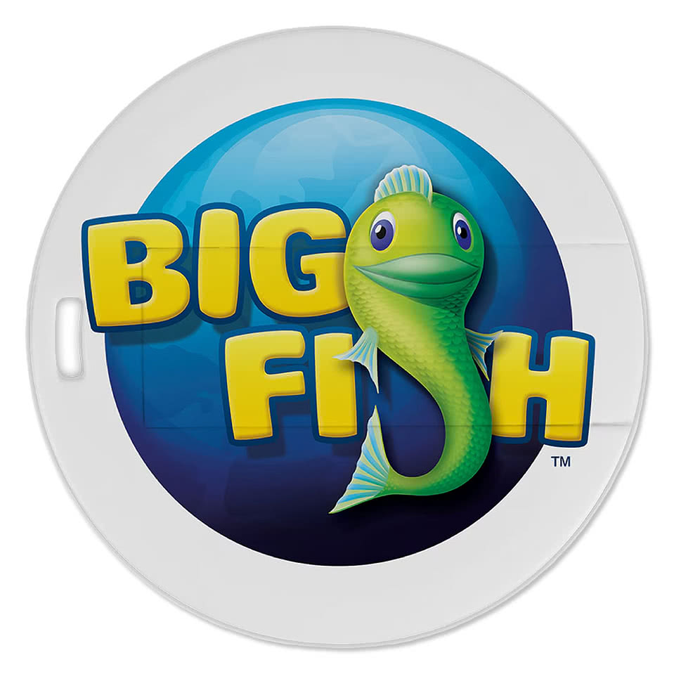 Full Color Round Laguna USB Flash Drive 4GB