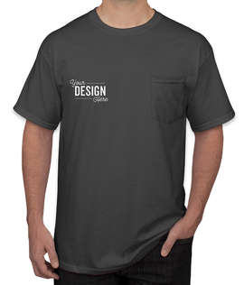 Canada - Gildan Ultra Cotton Pocket T-shirt - Color: Charcoal