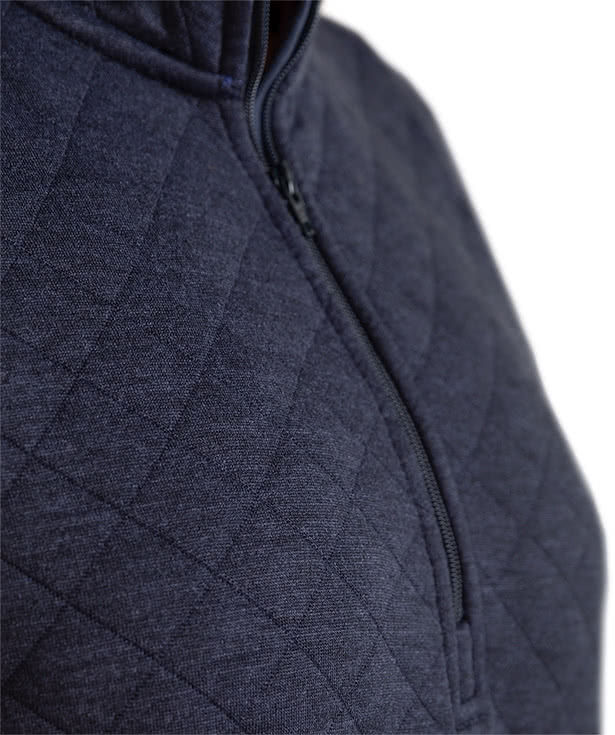Marine Layer Women's Corbet Quilted Quarter Zip Sweatshirt