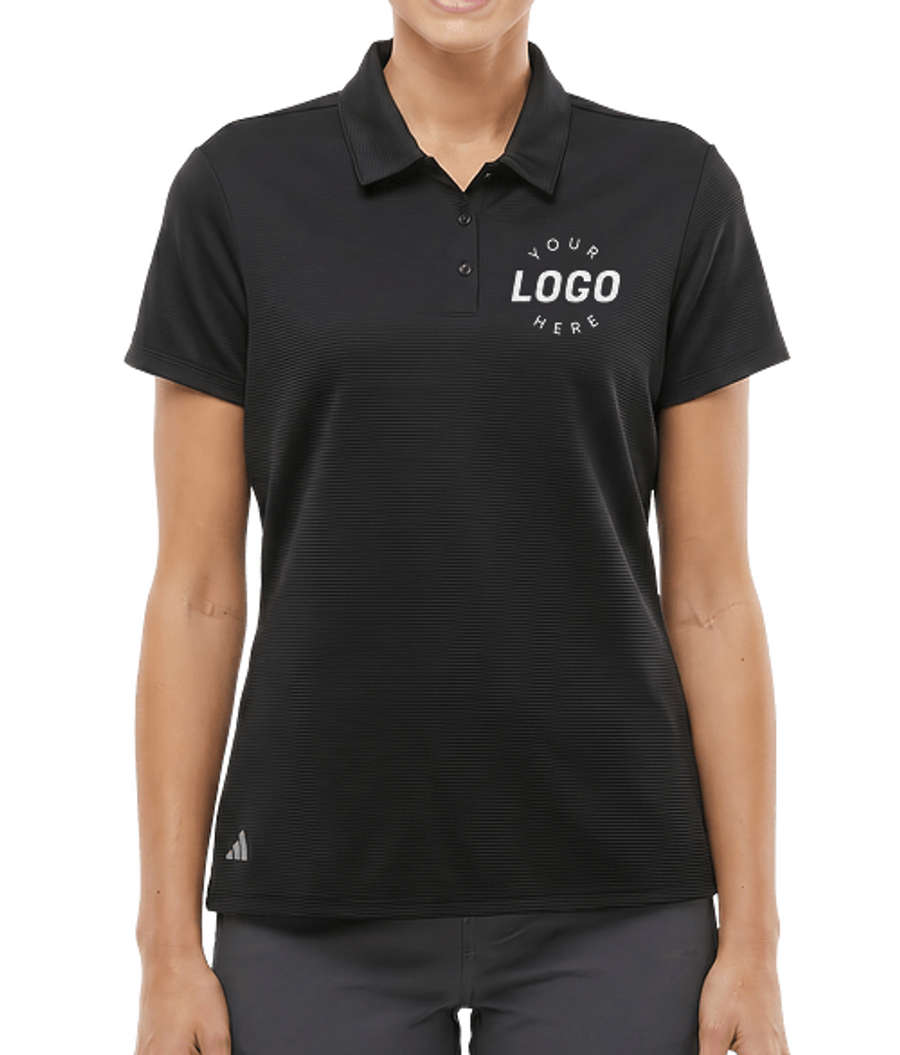Adidas Women's Recycled Micro Piqué Polo in Black