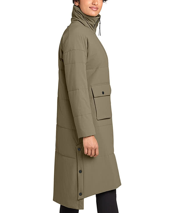 MiiR Women’s Sashiko Recycled Stretch Puffy Long Jacket