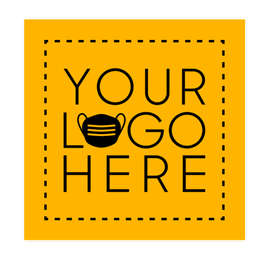Customized Full Color 12" Square Floor Decal - Color: Athletic Gold