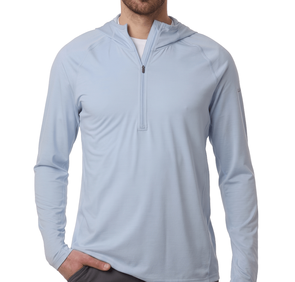 HUK Atoll Hooded Half Zip Performance Shirt-default