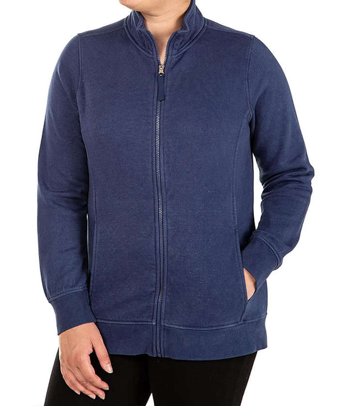 Charles River Women's Clifton Garment Dyed Full Zip Sweatshirt