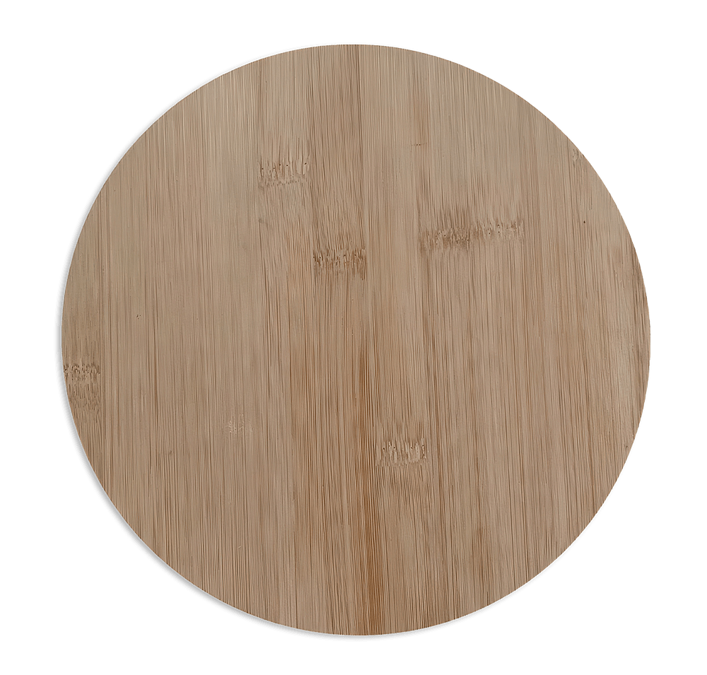Laser Engraved Round Bamboo Cutting Board-default