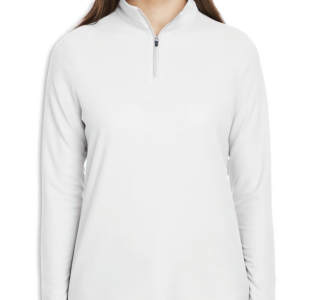 Core 365 Women's Fusion ChromaSoft Pique Quarter Zip Sweatshirt - Printed-default