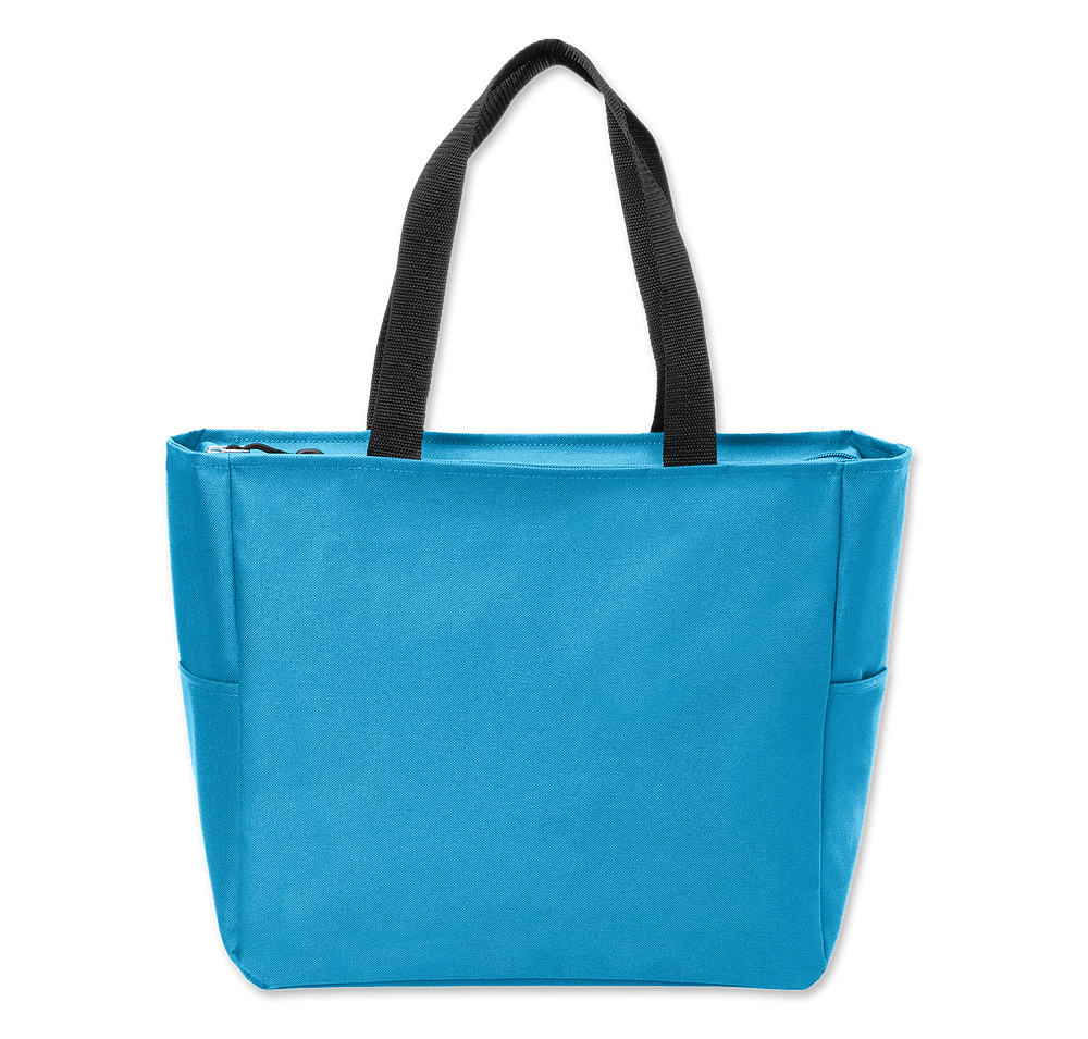Port Authority Essential Small Poly Canvas Zippered Tote Bag-default