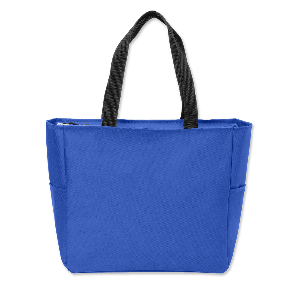 Port Authority Essential Small Poly Canvas Zippered Tote Bag-default
