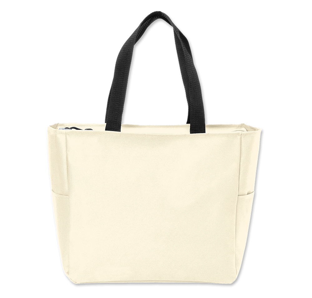 Port Authority Essential Small Poly Canvas Zippered Tote Bag-default