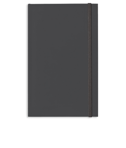 Castelli Matra Banded Medio Lined Hard Cover Notebook in Gray