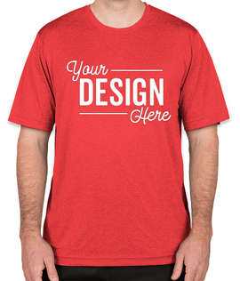 Sport-Tek Heather Contender Performance Shirt - Color: Scarlet Heather