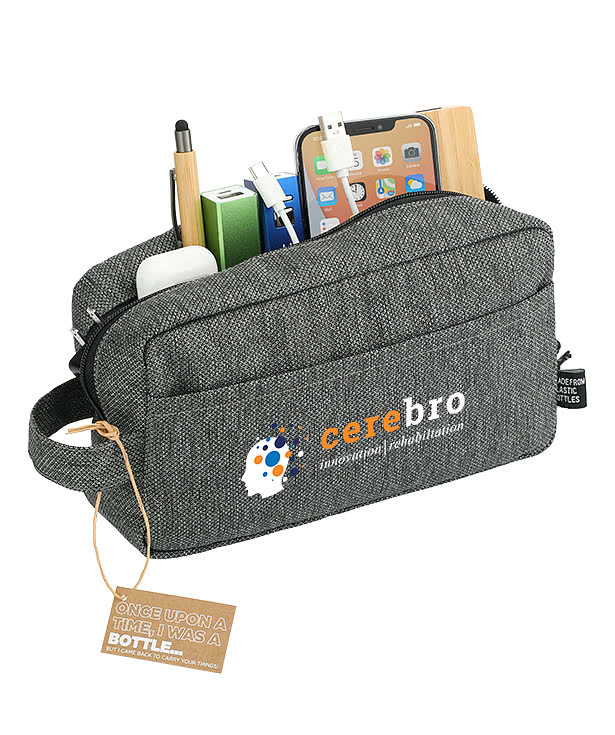 Vila Recycled Zippered Dopp Kit Pouch
