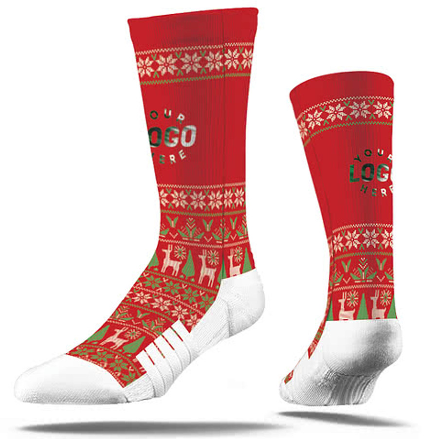 Ugly Sweater Premium Crew Socks in Ugly Sweater