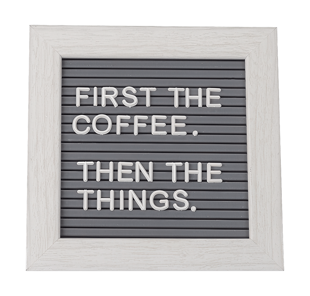 Cipher Wood Frame with Plastic Letter Board-default