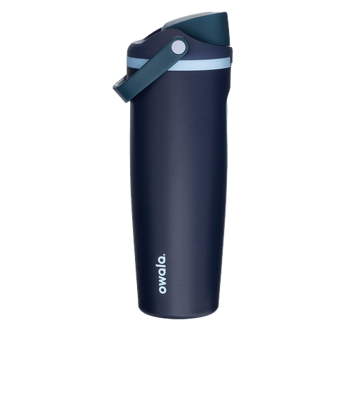 Owala Laser Engraved 30 oz. Freesip Stainless Steel Flip Straw Water Bottle in Sea Captain