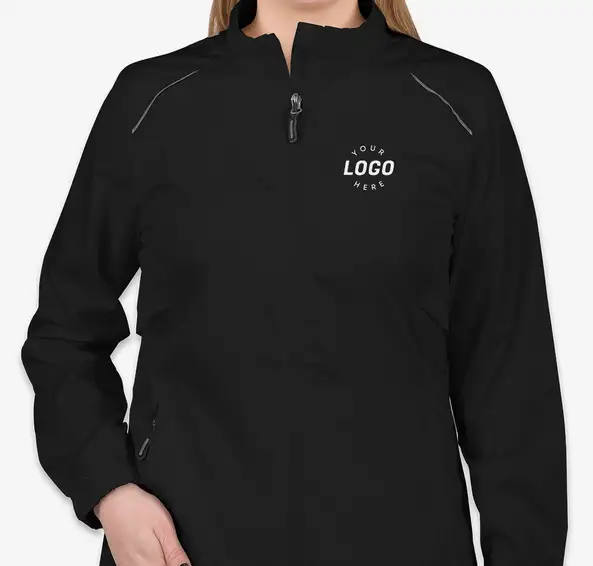 Core 365 Women's Lightweight Full-Zip Jacket, a custom windbreaker jacket for women
