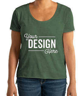 Next Level Women's Festival High-Low T-shirt - Color: Royal Pine