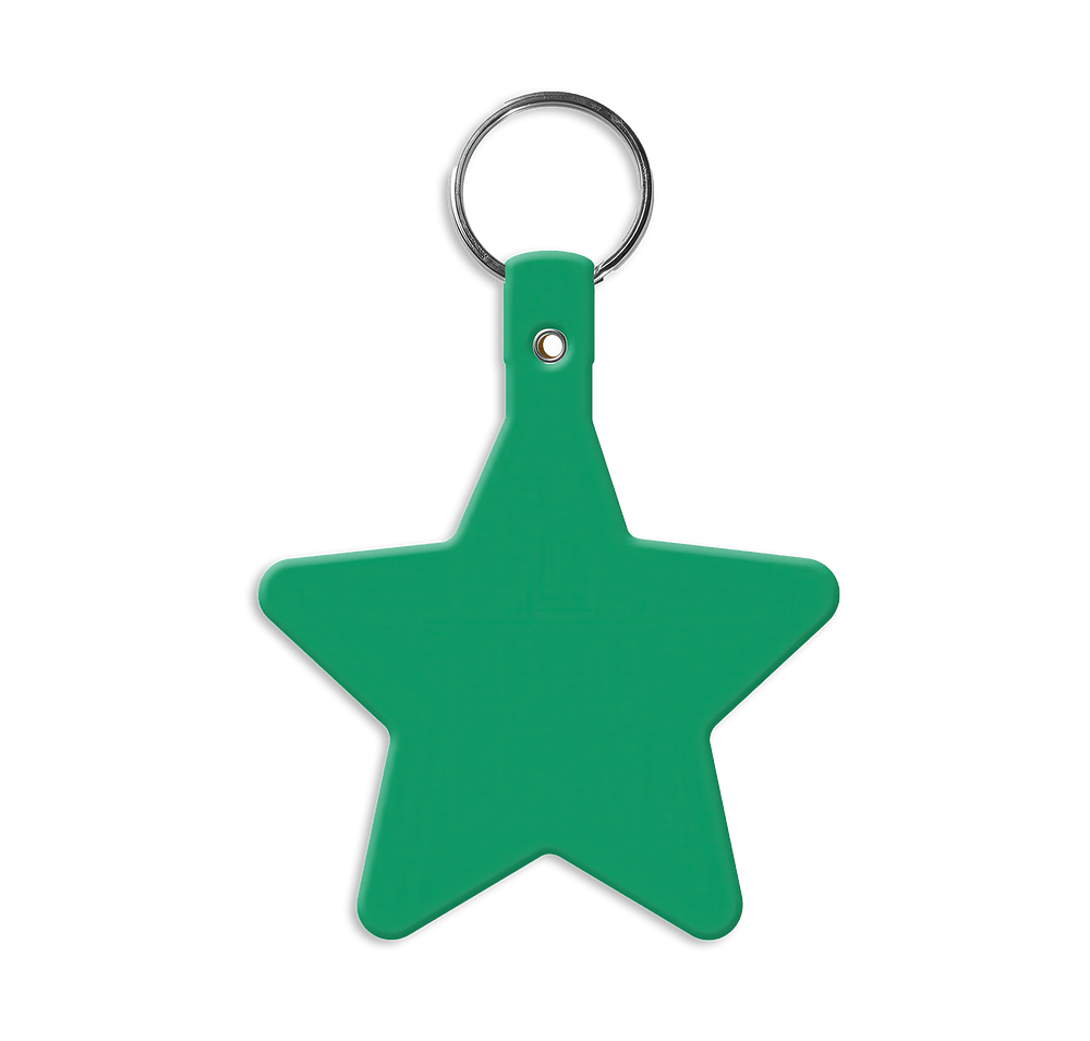 Star Shaped Flexible Keychain-default