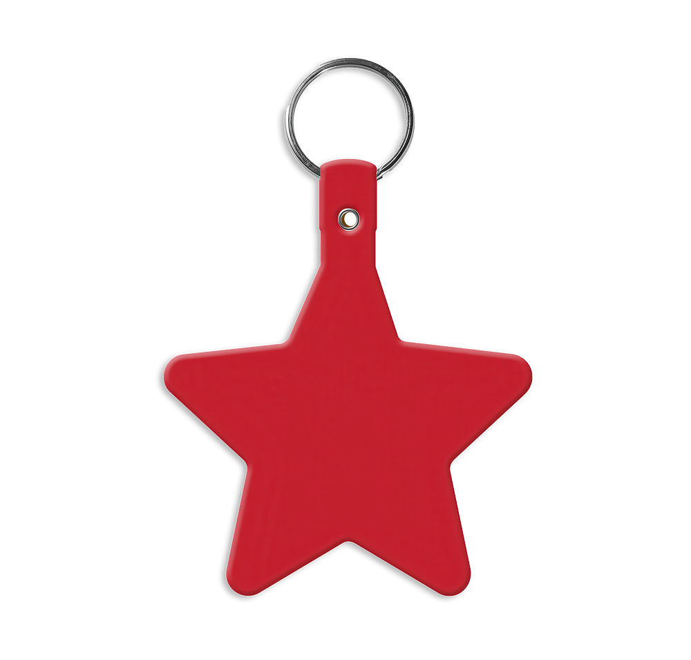 Star Shaped Flexible Keychain-default