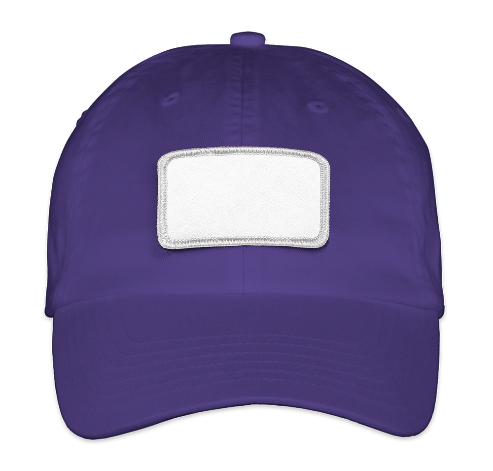Valucap Bio-Washed Hat - Rectangle Patch - Embroidered-default