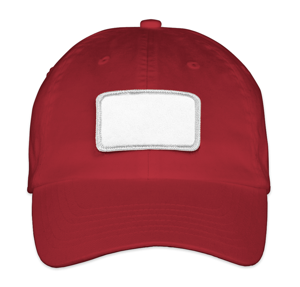 Valucap Bio-Washed Hat - Rectangle Patch - Embroidered-default