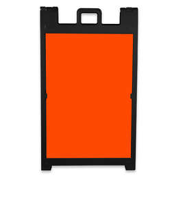 Full Color Signicade Deluxe A-Frame Kit - Color: Orange / Black