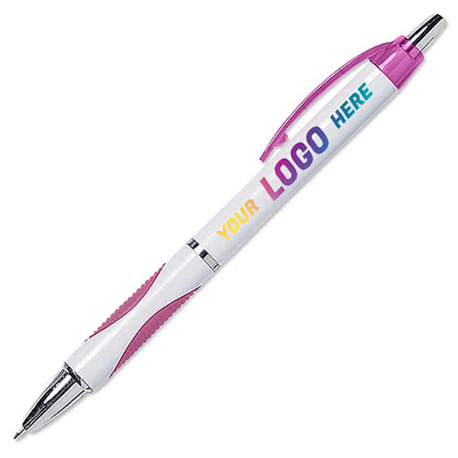 Full Color Sassy Ballpoint Pen (black ink) in Red