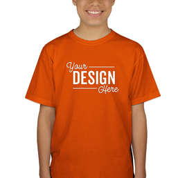 Canada - Gildan Youth 100% Cotton T-shirt - Color: Orange