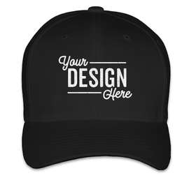 Yupoong Twill Flexfit Hat - Color: Black