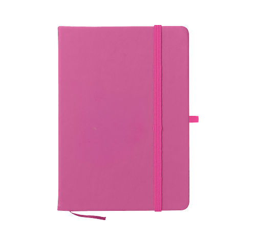 Medium Hard Cover Notebook in Recycled Fuchsia