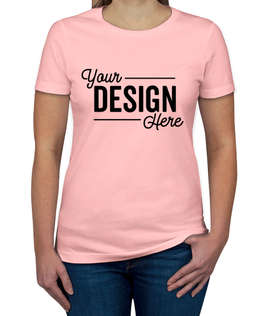 Next Level Women's Slim Fit Jersey T-shirt - Color: Light Pink