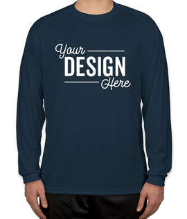 Badger B-Dry Long Sleeve Performance Shirt - Color: Navy