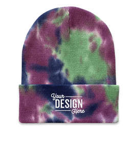 Sportsman Tie-Dye Knit Beanie - Color: Purple Passion