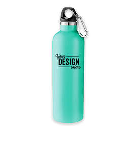 18 oz. Vacuum Insulated Water Bottle with Carabiner - Color: Mint Green