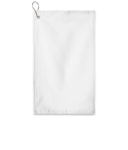 Port Authority Grommeted Hemmed Golf Towel - White