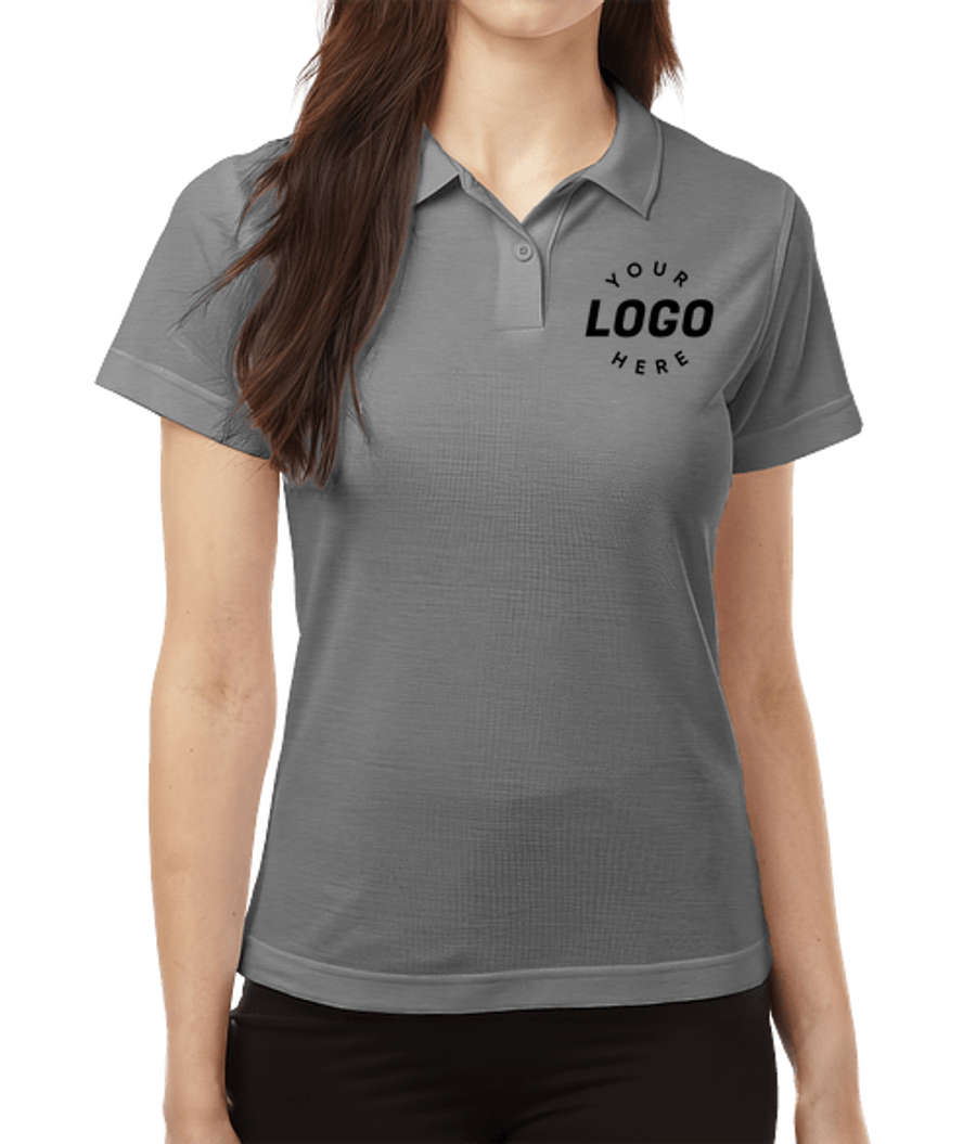 AllPro Women's Blended Pique Polo - Printed in Heather Granite