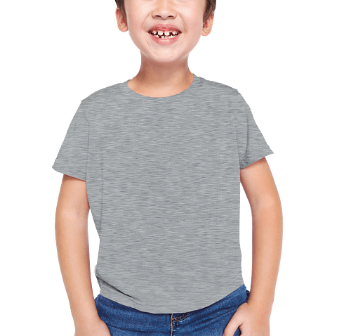Primary Youth Classic Cotton Jersey T-shirt in Heather Gray