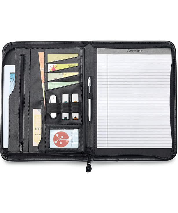 Wall Street Zippered Padfolio II