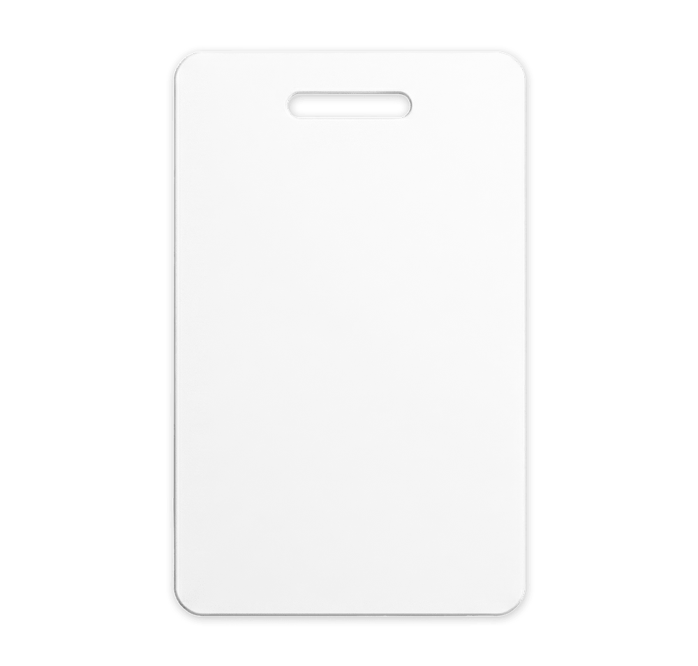 Full Color 3.38" x 2.13" Vertical Plastic Identification Badge-default
