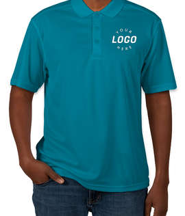 Clique by Cutter & Buck Spin Eco Performance Pique Polo - Screen Printed - Color: Ocean Blue