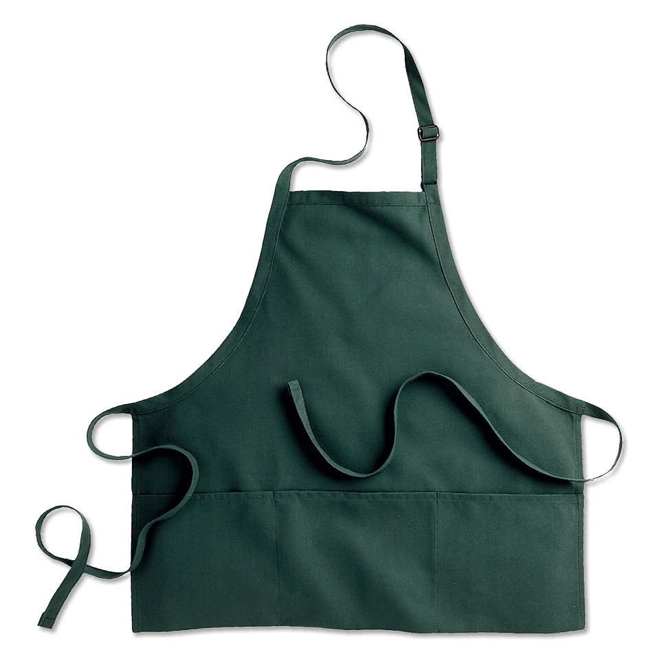Edwards Medium Length Three-Pocket Bib Apron