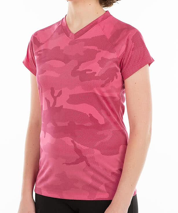 Champion Women's Camo V-Neck Performance Shirt