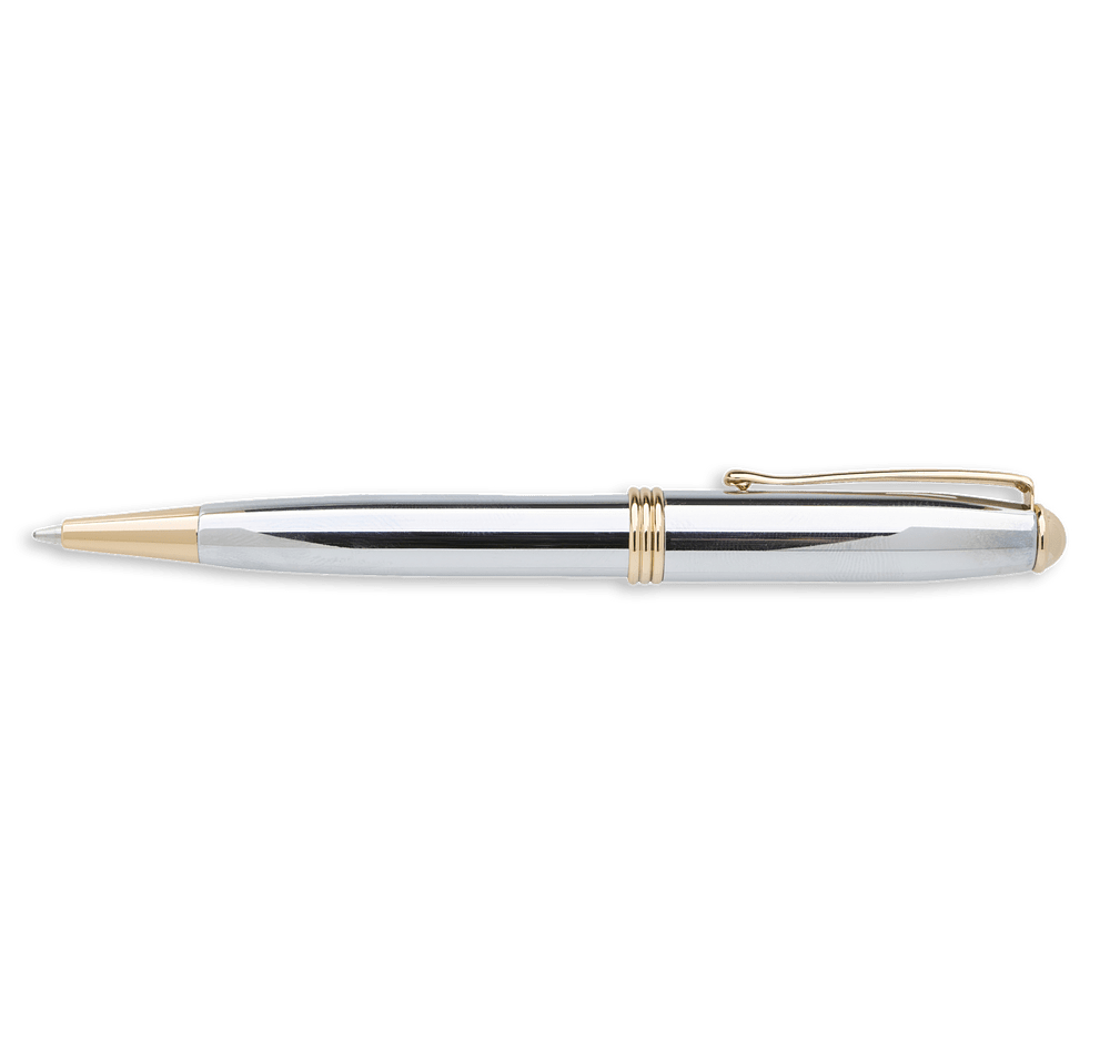 Laser Engraved Souvenir Worthington Chrome Ballpoint Pen (black ink)-default