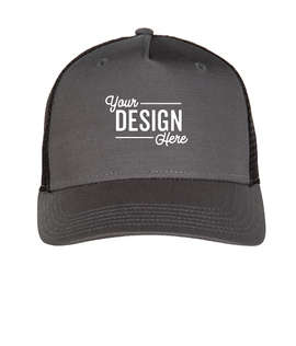 Legacy Roadie Five-Panel Trucker Hat - Color: Charcoal Slub / Black