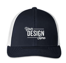 Pacific Headwear Snapback Trucker Hat - Color: Navy / White