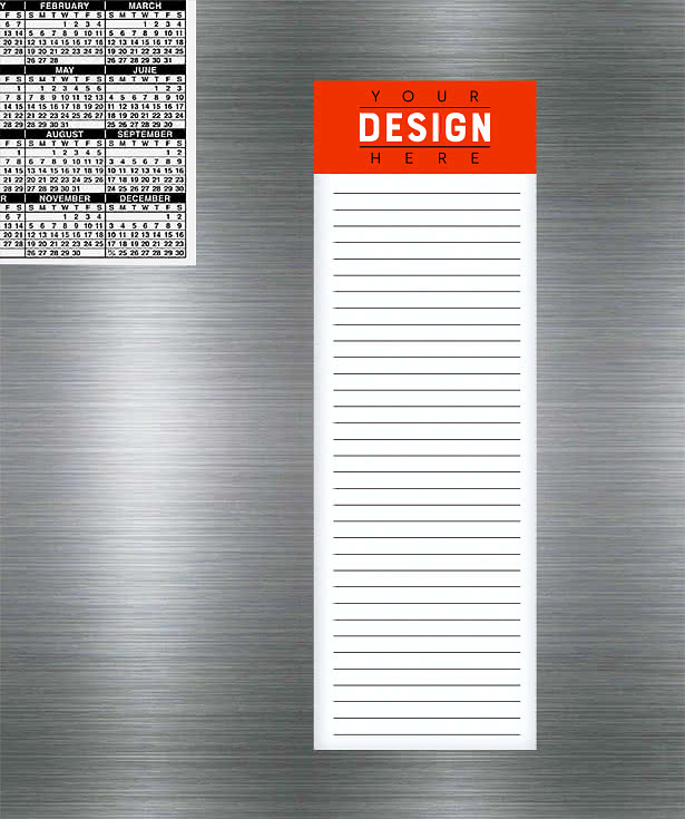 Full Color Souvenir 3" x 9" Magnetic Scratch Pad - 25 sheets/pad (Case of 500)